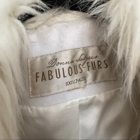 Fabulous Furs - Vintage White Coat - size xxL - Picture 8 of 10